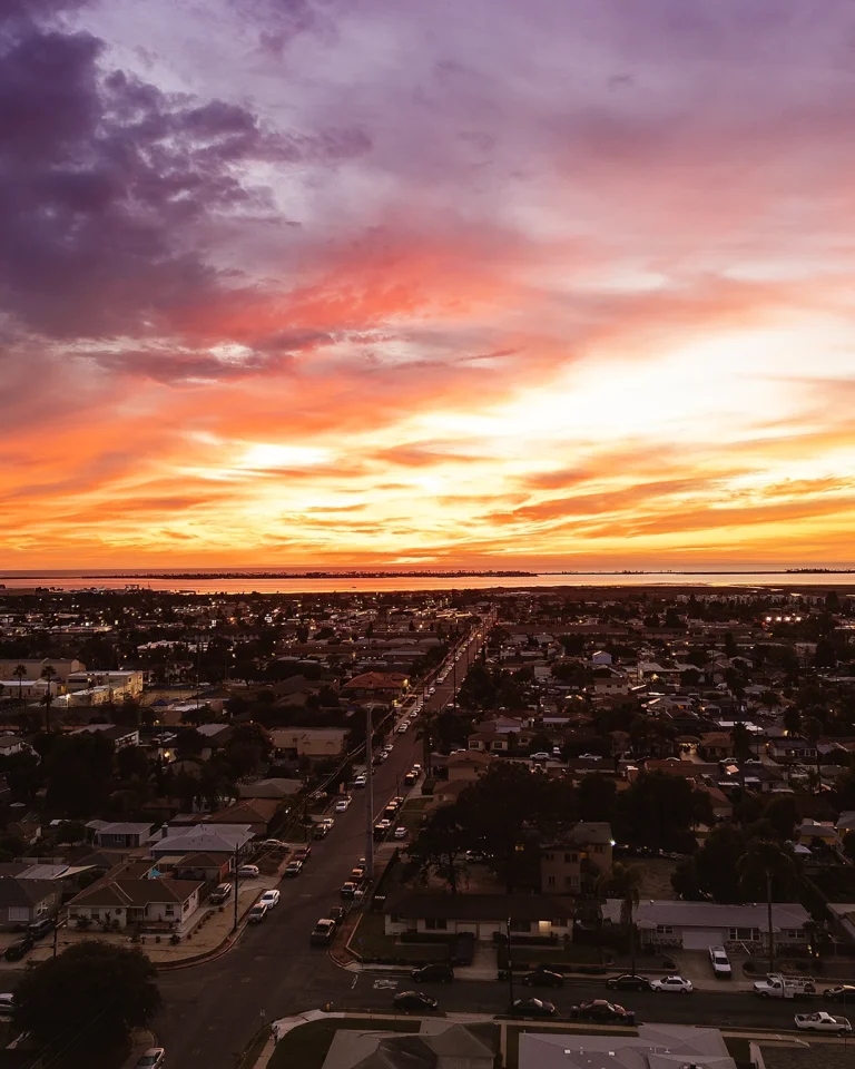 Beautiful sunset over Chula Vista