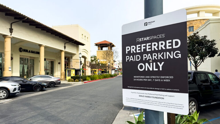 Paid parking at the Otay Ranch Town Center